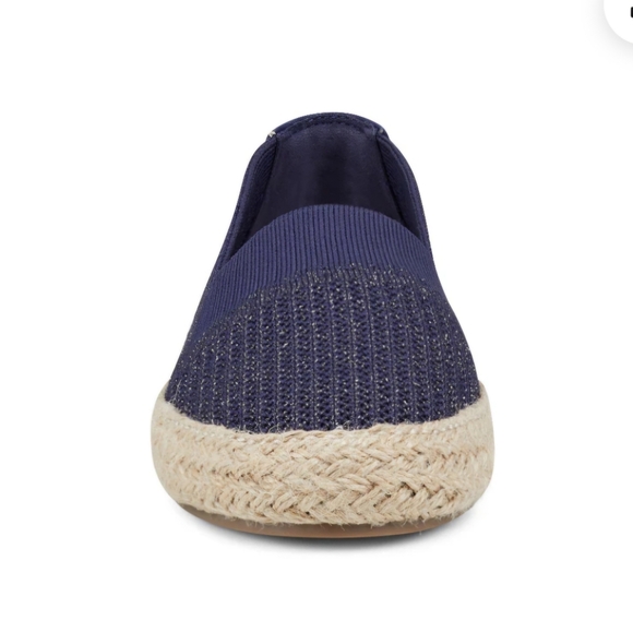 Easy Spirit Hassie Slip On Casual Espadrilles Navy shimmer 8.5 - Picture 12 of 16
